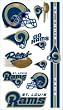 St. Louis Rams Temporary Tattoos - SET OF 6 - Sports Merchandise