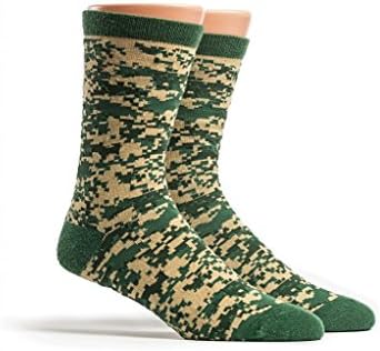 Rock the Socks Men's Digital Brave One Size Green Socks