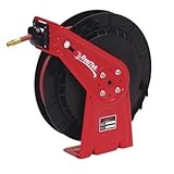 Reeltek Auto-Rewind Air/Water Hose Reel - 16 1/2In.L x 5 3/4In.W x 17 7/8In.H, 3/8In. x 25Ft., Model# RT625-OLP