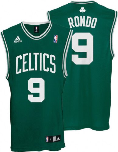 Rajon Rondo Youth Jersey: adidas Green Replica #9 Boston Celtics Jersey