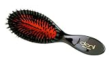 The DCNL K80005 Brosse Purse Tortoise Tufted Red Cushion Brush