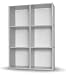 Way Basics Tribeca Eco-Friendly Modern 3-Shelf Bookcase with Adjustable Dividers, White