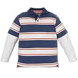 faux-layered polo
