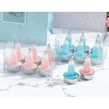 Review Yacanna  / Pink Baby Bottle Tealights Candle Baby Shower Favor (Set of 6)