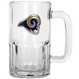 Saint Louis Rams St Large Glass Beer Mug