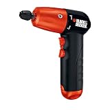 Black & Decker AD600 6-Volt Alkaline Battery 1/4-Inch Hex Cordless Drill/Driver with Accessory Assortment
