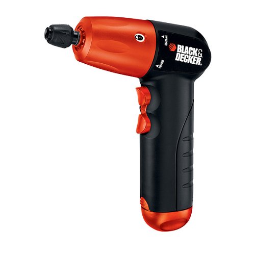 Black & Decker AD600 6-Volt Alkaline Battery 1/4-Inch Hex Cordless Drill/Driver with Accessory Assortment
