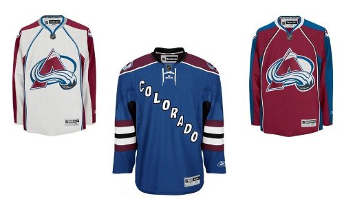 NHL Youth Colorado Avalanche Third Color Premier Jersey  (Capital  Blue, Large/X-Large)