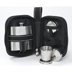 Picnic at Ascot - Hip Flask - Black/Silver