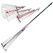 Steel Adjustable-Width Yard Rake - Adjusts from 24" to 8" for Tight Fits, Easier Storage