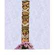 Totem pole polynesian style Tiki statue Sculpture Large (Digital Angel Decor)