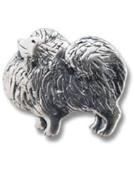 Sterling Silver Pomeranian Pin by The Magic Zoo