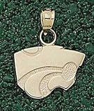 Anderson Jewelry Kansas State Wildcats Powercat 3/8 Gold Charm