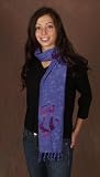 10" X 66" Scarf - 5 Batik and Embroidered Styles