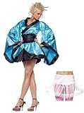 Womens Stunning Lotus Geisha Costume ONLY HERE with OPTIONAL Drippy Lace Petticoat!