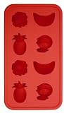 SiliconeZone Tropical Ice Cube/Chocolate Mold, Orange