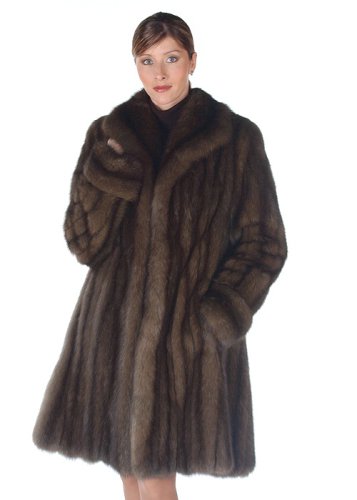 Russian Sable Fur Jacket - Wing Collar