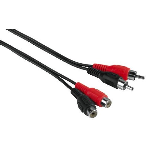 Hama Audio-Kabel 2 Cinch-Stecker - 2 Cinch-Kupplungen, 2,5 m Preisvergleich