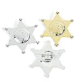 Plastic Deputy Sheriff Badges (1 dz)