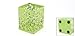 Light Green Hollow Rose Flower Square Metal Pen Pencil Pot Holder Organizer