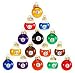 Set of 15 Colorful Glass Pool Ball Christmas Ornaments 1.5" (40mm)