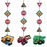 Under Construction Hanging Decorations 3 Pack