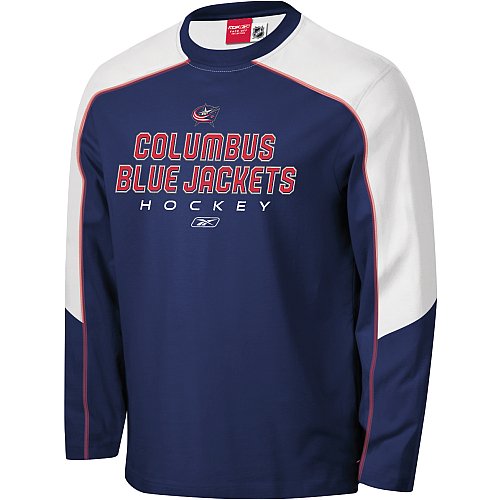 Reebok Columbus Blue Jackets Face-Off Match-Up Long Sleeve Crew