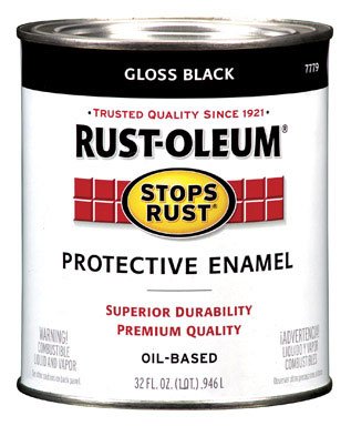 Rust Oleum Gloss Black Protective Enamel  1 Qt