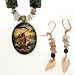 Monterey Cypress Tree Carmel Seascape Handmade Jewelry Set Earrings Necklace