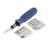 uxcell 16 in 1 ドライバービットセット クロムバナジウム鋼 プラスチック ビットホルダー