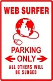 WEB SURFER PARKING internet computer sign