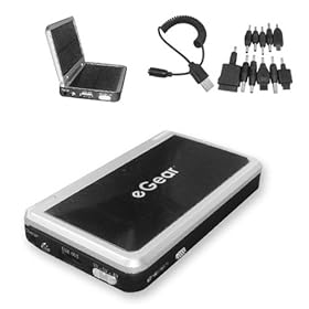 eGear - Chargeur Batterie Solaire 2200 mA universelle pour T�l�phone, iPods, Appareils Photo, etc.