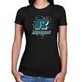 Arizona Rattlers Ladies Black Scribble Sketch Slim Fit T-shirt