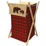 Trend Lab Northwoods Hamper Set, Red/Tan