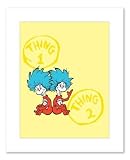 Dr. Seuss Thing 1 and Thing 2 Petite Yellow Print 5