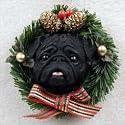 Pug (Black) Polynate Ornament