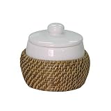 Elite Home Fashions 70109 Hana Jar Cotton Swab Holder