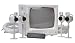 Photo : Sylvania SY2614 12-inch B/W Quad Observation System with 4 Cameras