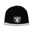 Reebok Oakland Raiders NFL Knit Hat Beanie Silver Tip