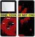 Crime Scene Black - Apple iPod nano 1G (1st Generation) 1GB/ 2GB/ 4GB Protector Skin Decals - Faceplate Stickers