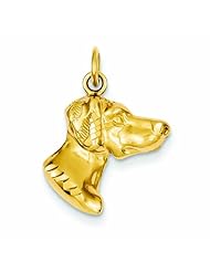 14K Gold Dog Charm