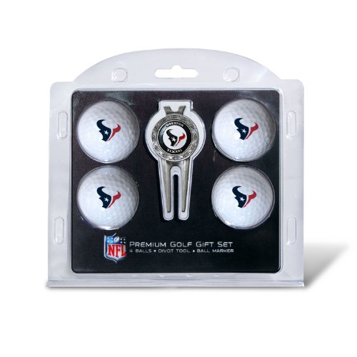 NFL Houston Texans 4 Golf Balls and Divot Tool