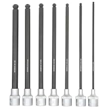 Bondhus PHBX7/S-6 1/8-Inch to 3/8-Inch, 6-Inch Long, Ball End ProHold Socket Bits and Sockets