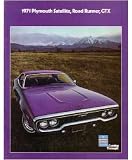 1971 PLYMOUTH GTX ROAD RUNNER SATELITTE Sales Brochure