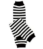 “My Little Legs” baby leg warmers (#27) black & white stripes