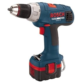 Factory Reconditioned Bosch Cordless 14.4V Drill Driver 33614-R with free flashlight, bag, 2... by BOSCH