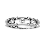 3 Diamond Ring 1/2 ct. in 14K White Gold