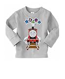 Thomas & Friends - James - star - Heather Toddler Long Sleeve Tee - 4T