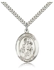 Sterling Silver St. Nicholas Pendant - 24" Chain