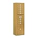 Salsbury Industries 3815S-08GFU Surface Mounted Horizontal 4C Mailbox, Gold
